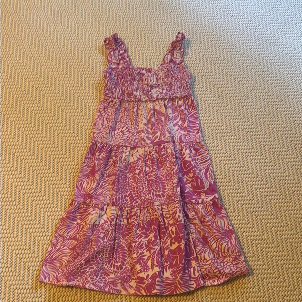 Floral Pink Kids Dress